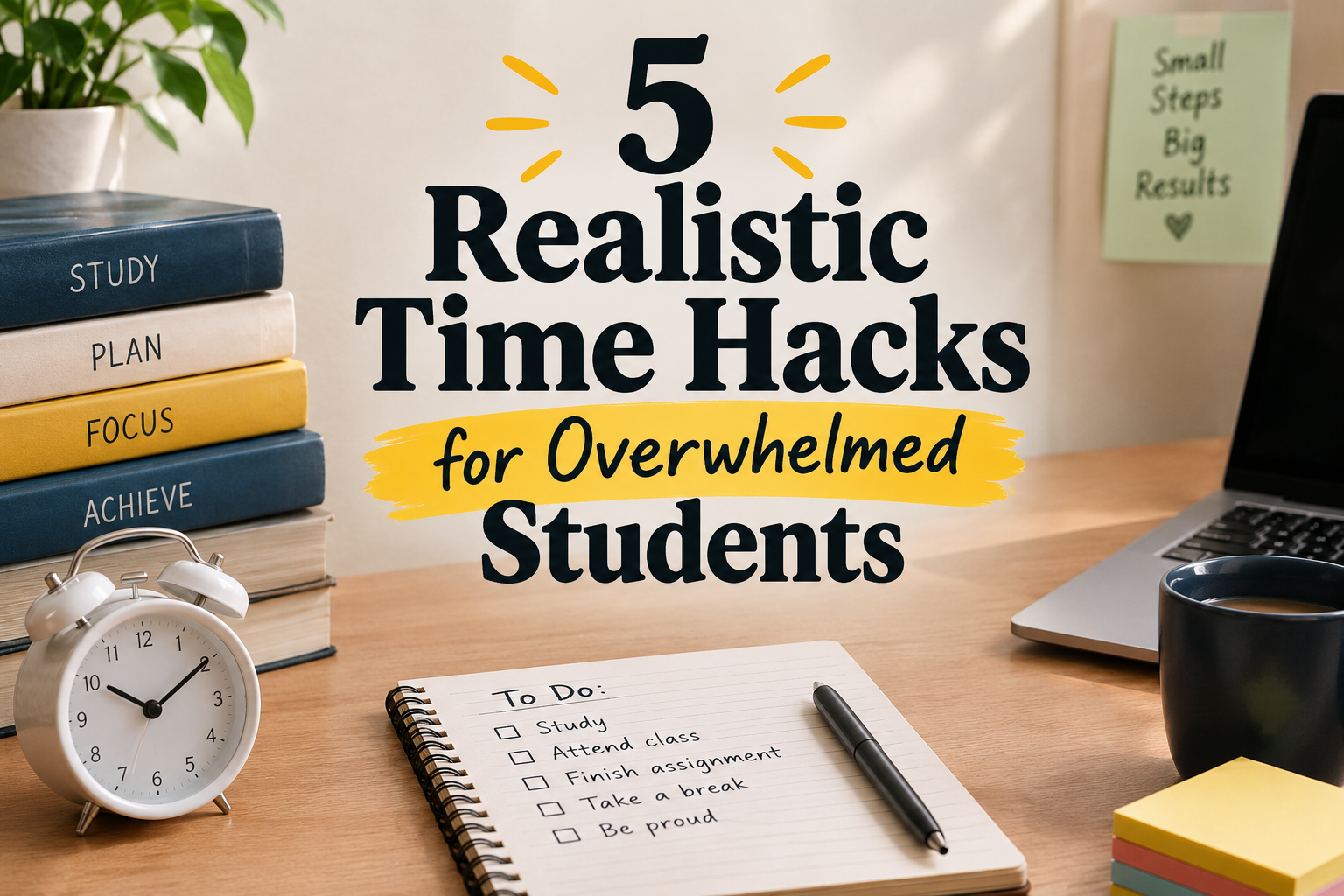 5 Realistic Time Hacks for Overwhelmed Students